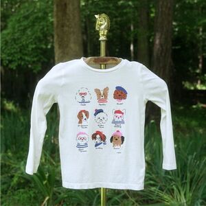 J.Crew Crewcuts French Dogs White Toddler T-Shirt